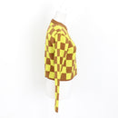 Free 2BU Yellow and Brown Check Jersey - Size S-3