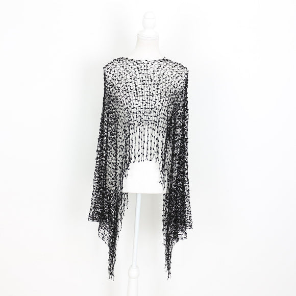 Black Poncho and Scarf