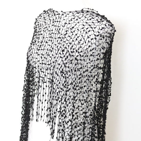 Black Poncho and Scarf