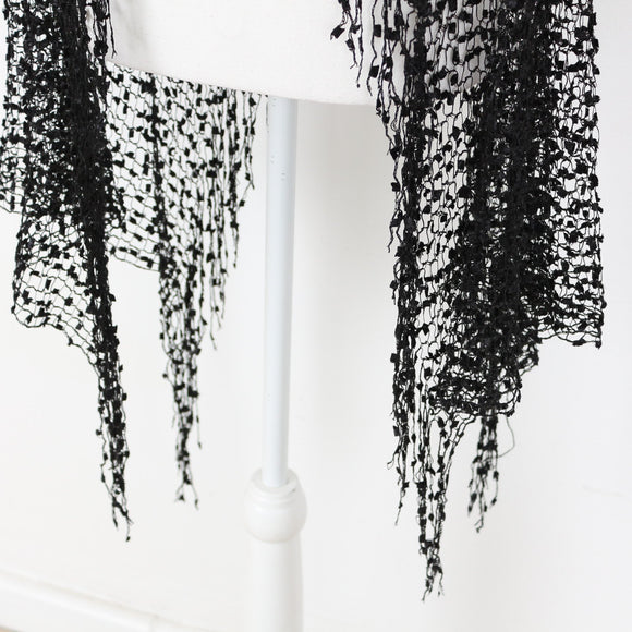 Black Poncho and Scarf
