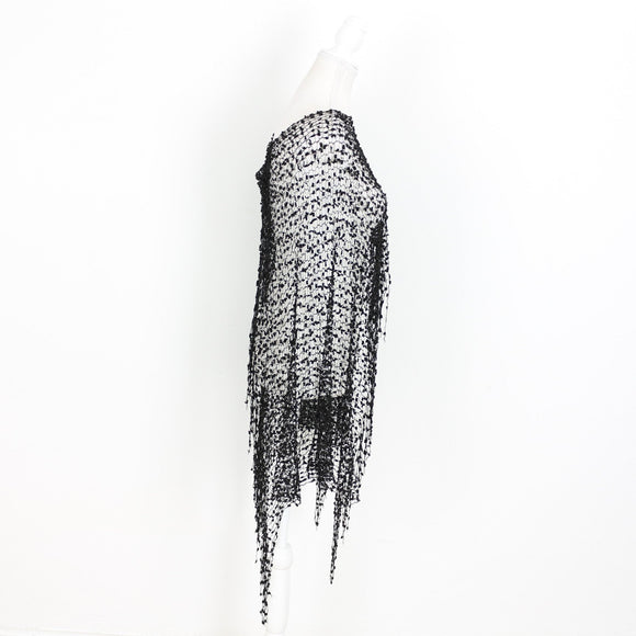 Black Poncho and Scarf