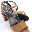 Superbalist Tan Suede Block Heels - Size 7-3
