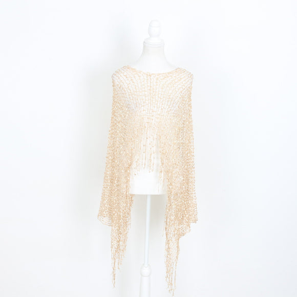 Cream Poncho / Scarf