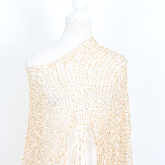 Cream Poncho / Scarf