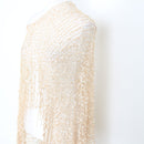 Cream Poncho / Scarf-3