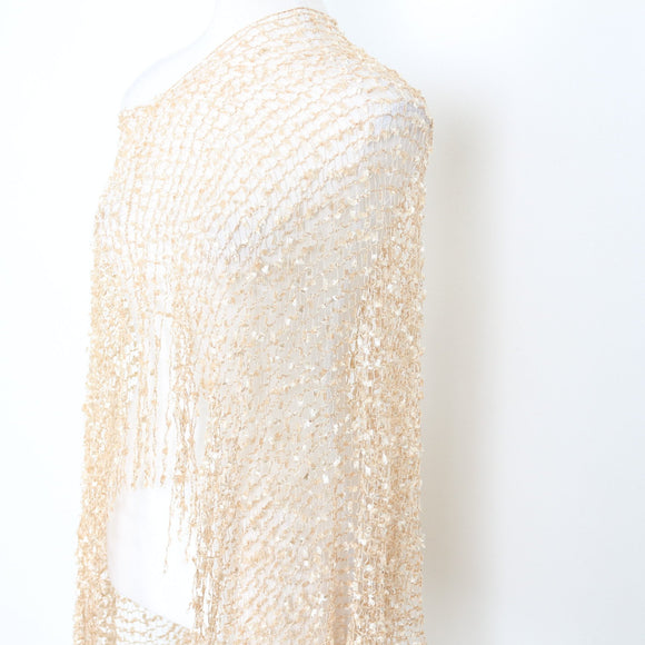 Cream Poncho / Scarf
