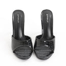 Superbalist Black Slip-On Heels - Size 6-2