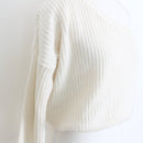 Missguided Cream One-Shoulder Jersey - Size S-3