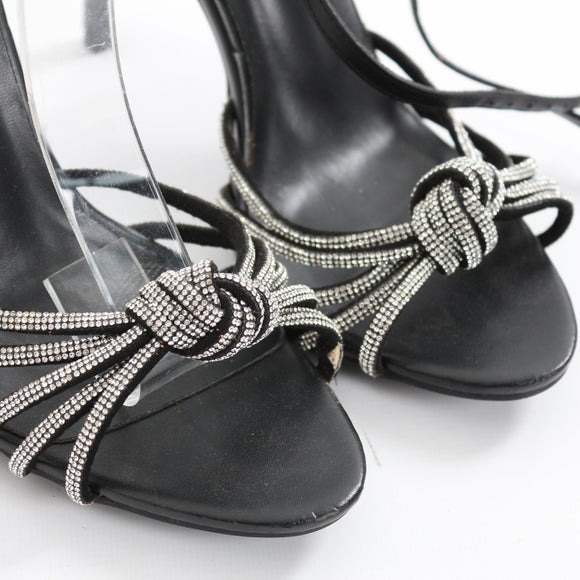 Superbalist Black Embellished Heels - Size 7
