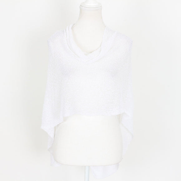 White Poncho - Size S