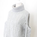 Missguided Grey Cable-Knit Jersey - Size S-2