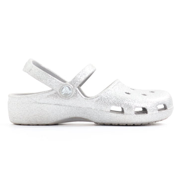Crocs Silver Glitter Pumps - Size J2