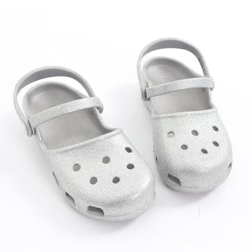 Crocs Silver Glitter Pumps - Size J2 - 0