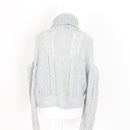 Missguided Grey Cable-Knit Jersey - Size S-4