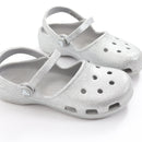 Crocs Silver Glitter Pumps - Size J2-3