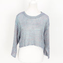 PrettyLittleThing Metallic Cropped Jersey - Size 10-1