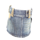 Diesel Denim Mini Skirt with Corduroy Detail - Size 27-3