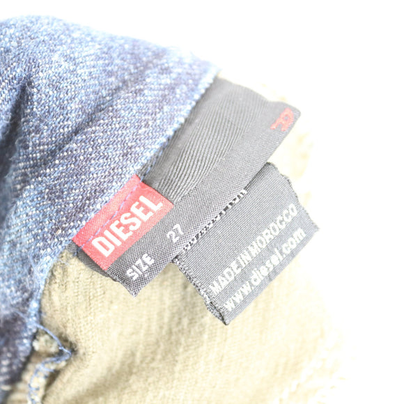 Diesel Denim Mini Skirt with Corduroy Detail - Size 27