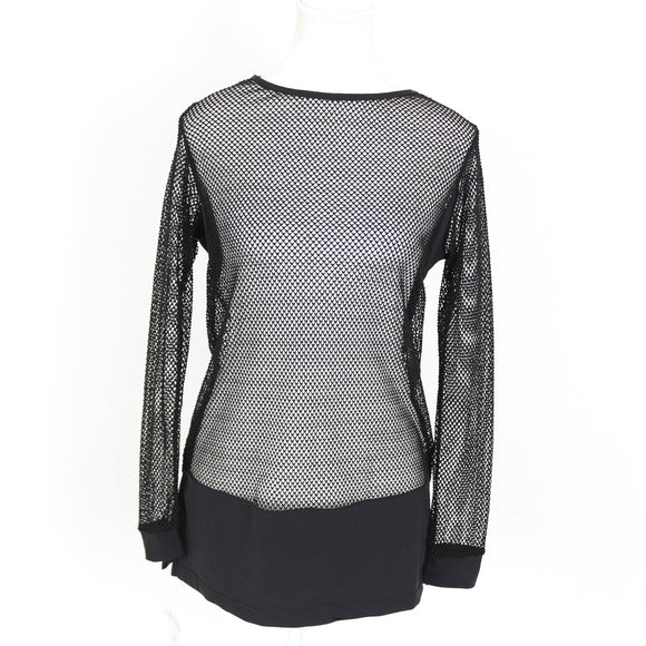Olimba Black Mesh Sports Top - Size XS