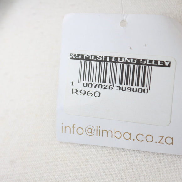 Olimba Black Mesh Sports Top - Size XS