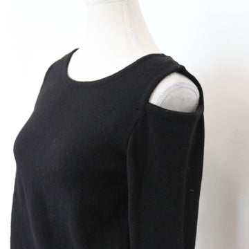 Marella Black Jersey with Cut-Out Details - Size S - 0