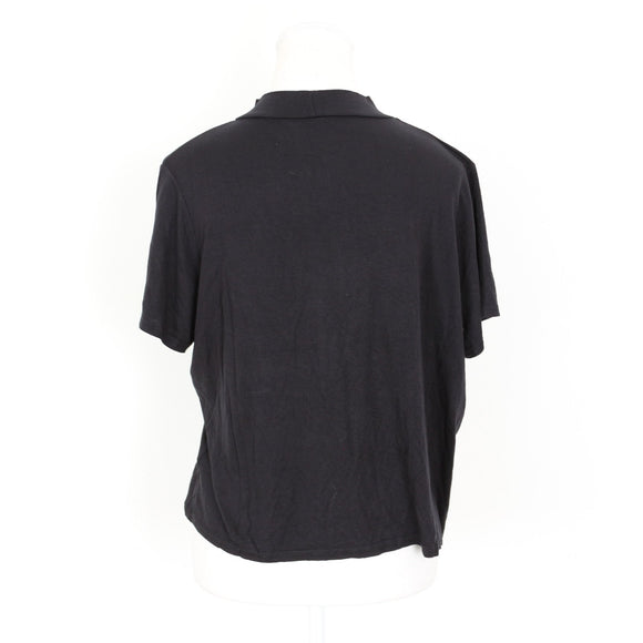 Missguided Black Cut-Out T-Shirt - Size M