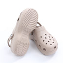 Crocs Beige Platform Clogs - Size W11-5