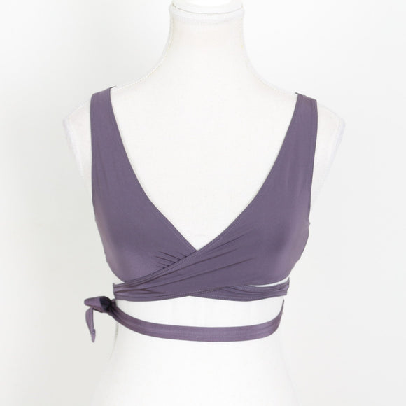 Adidas x Stella McCartney Purple Tie-Up Activewear Top - Size 34