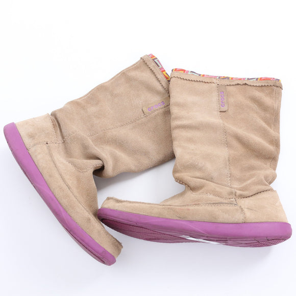 Crocs Genuine Leather Ankle Boots - Size W10