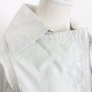 Exe'x White Genuine Leather Biker Jacket - Size XS-4