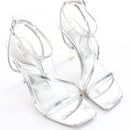 Aldo Silver Strappy Heels - Size 7-3