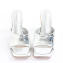 Superbalist Silver Slip-On Wedge Heels - Size 7-2