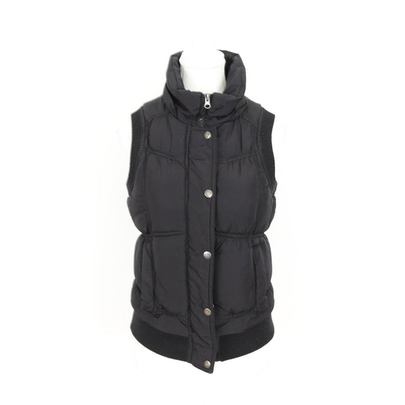 Active Black Sleeveless Puffer Jacket - Size S