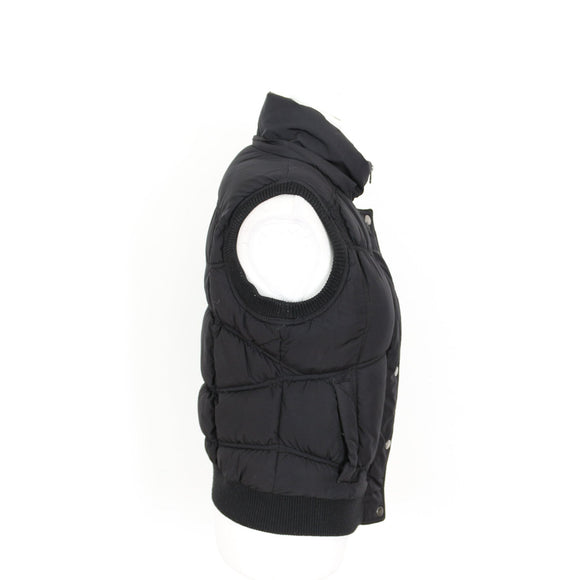 Active Black Sleeveless Puffer Jacket - Size S
