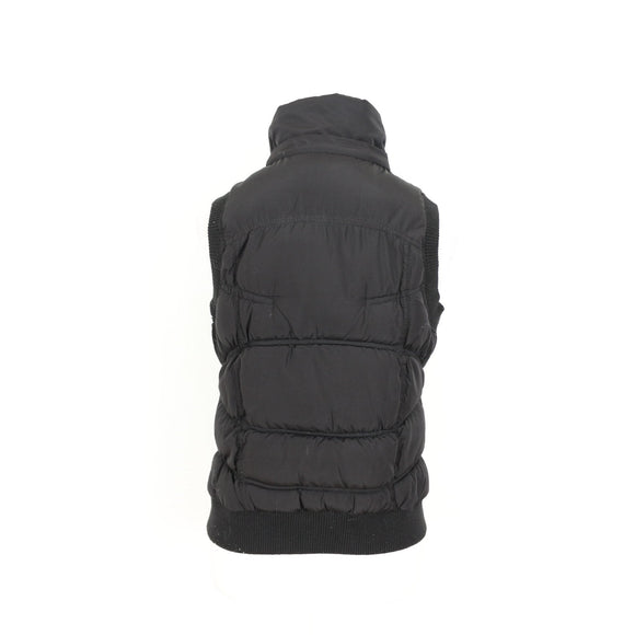 Active Black Sleeveless Puffer Jacket - Size S