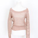 Sass Pink Metallic Knit Jersey - Size 10-1