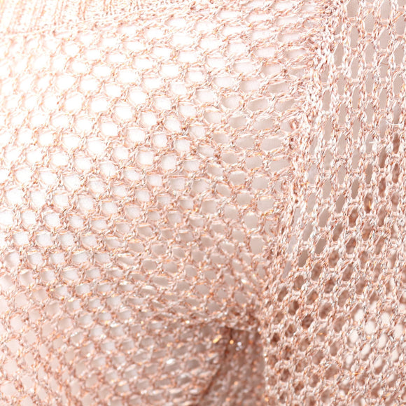 Sass Pink Metallic Knit Jersey - Size 10