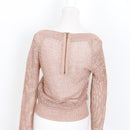 Sass Pink Metallic Knit Jersey - Size 10-4