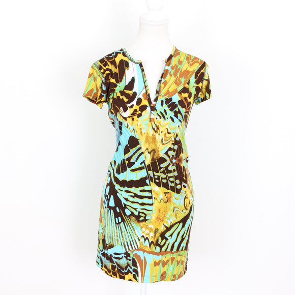 Philosophy Abstract Print V-Neck Dress - Size XS