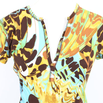 Philosophy Abstract Print V-Neck Dress - Size XS - 0