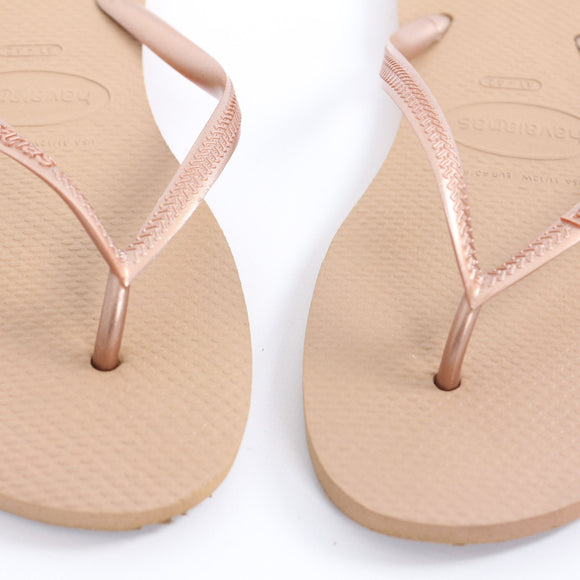 Havaianas Rose Gold Flip-Flops - Size 41–42