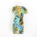 Philosophy Abstract Print V-Neck Dress - Size XS-4