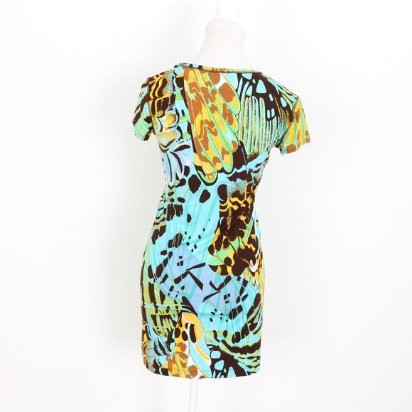 Philosophy Abstract Print V-Neck Dress - Size XS