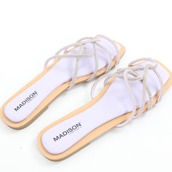Madison Purple Sparkly Sandals - Size 7