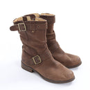 CAT Brown Genuine Leather Ankle Boots - Size 38-3
