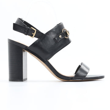 Aldo Black Chunky-Strap Heels - Size 7