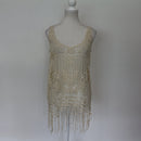 Outback Red Cream Crochet Blouse - Size M-1
