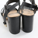 Aldo Black Chunky-Strap Heels - Size 7-4