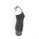 Black and Silver Halter-Neck Mini Dress - Size 1-2