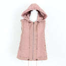 Country Road Dusty Pink Sleeveless Puffer Jacket - Size XXS-1